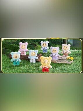 Winnie the Pooh Spring Plush Bag Charm Key Chain - Overall color may vary